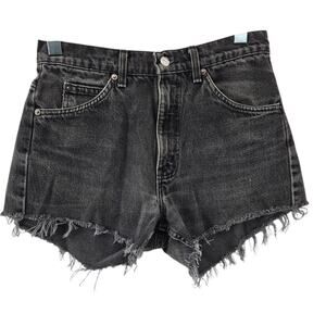 Vintage Levi's‎ Denim Shorts 29" Waist 505 Orange Tab Black 90's Rockabilly